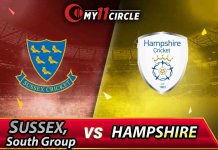 Hampshire vs Sussex South Group