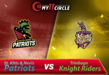 St Kitts and Nevis Patriots vs Trinbago Knight Riders CPL 2019